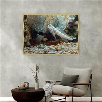 Aluminium Omlijste Natuur Thema Geharde Glasschilderij 059