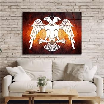 Yatay Vatan Temalı Cam Tablo 166