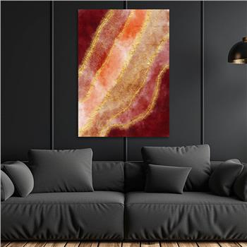 Dikey Sanat Temalı Cam Tablo 570