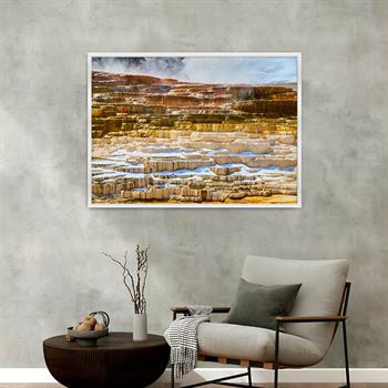 bedrucktes Glas mit Aluminiumrahmen und Natur Themen 