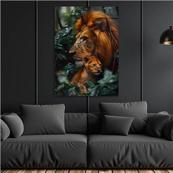 Dikey Doğa Temalı Cam Tablo 364