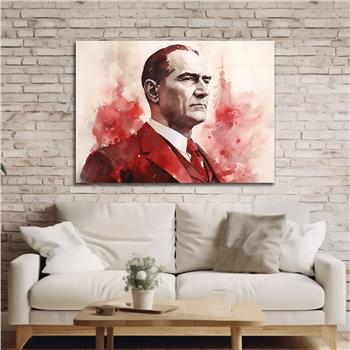 Yatay VatanTemalı Cam Tablo 115