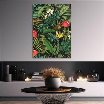 Dikey Sanat Temalı Cam Tablo 576