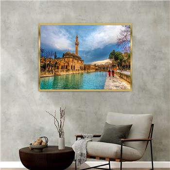 bedrucktes Glas mit Aluminiumrahmen und Natur Themen 