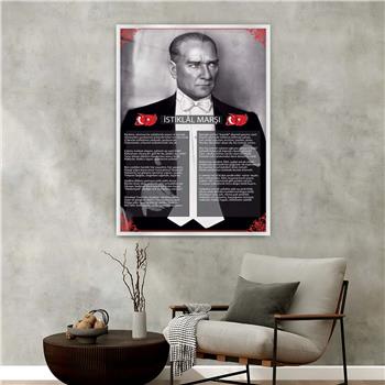 لوحة زجاجية وطني مع اطار ألمنيوم