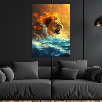 Dikey Doğa Temalı Cam Tablo 378