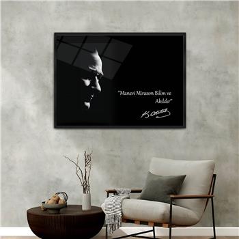 Aluminum-Framed National-Themed Tempered Glass Wall Art 082