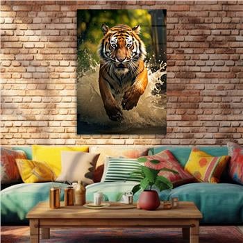 Dikey Doğa Temalı Cam Tablo 412