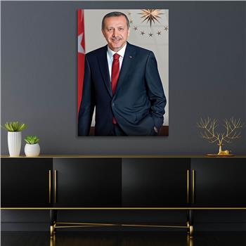 Cumhurbaşkanı Recep Tayyip Erdoğan GÖRSELLİ  CAM TABLO