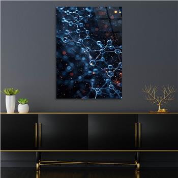 Dikey Sanat Temalı Cam Tablo 551