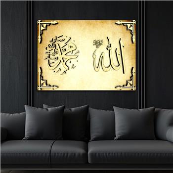 Religiöses Thema auf bedrucktem Glas