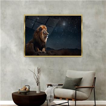 Aluminium Omlijste Natuur Thema Geharde Glasschilderij 033