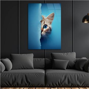 Dikey Doğa Temalı Cam Tablo 256