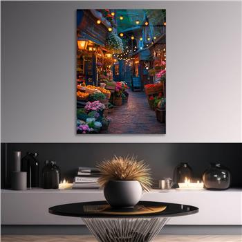 Dikey Doğa Temalı Cam Tablo 283