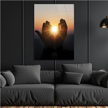 DİNİ TEMALI CAM TABLO 