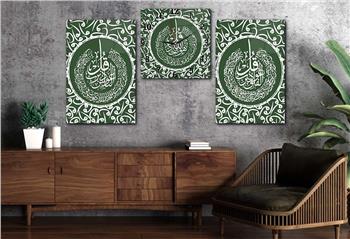 Ensemble de Tableaux et d’horloge 2 pièce sur le thème religieux