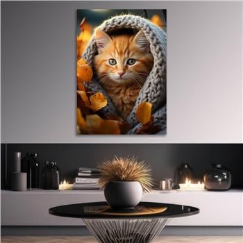 Dikey Doğa Temalı Cam Tablo 421