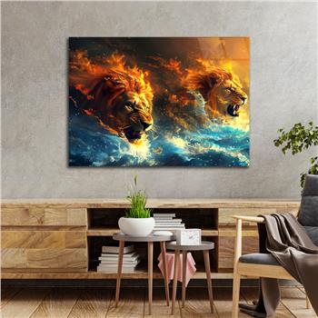 Yatay Doğa Temalı Cam Tablo 439