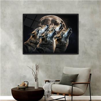 Aluminum-Framed National-Themed Tempered Glass Wall Art 030