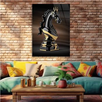 Dikey Sanat Temalı Cam Tablo 328