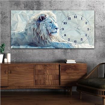 Yatay Saatli Yandan Sanat Temalı Cam Tablo 329