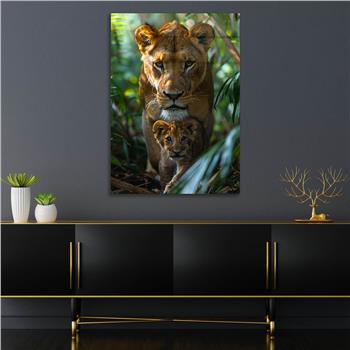 Dikey Doğa Temalı Cam Tablo 367