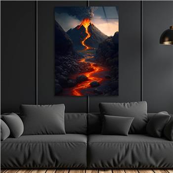 Dikey Doğa Temalı Cam Tablo 290