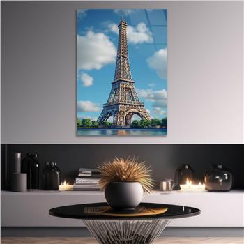 Dikey Doğa Temalı Cam Tablo 245