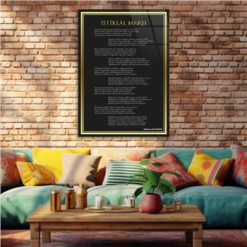Dikey Vatan Temalı Cam Tablo 303