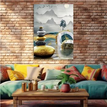 Kunst Thema auf bedrucktem Glas