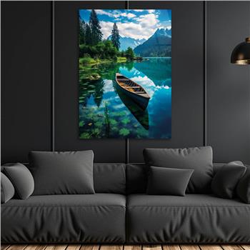 Dikey Doğa Temalı Cam Tablo 240