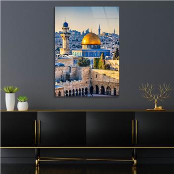 Dikey Dini Temalı Cam Tablo 245