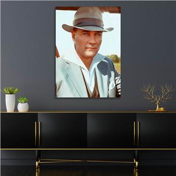 Dikey VatanTemalı Cam Tablo 265