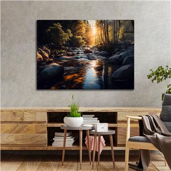 Yatay DoğaTemalı Cam Tablo 405