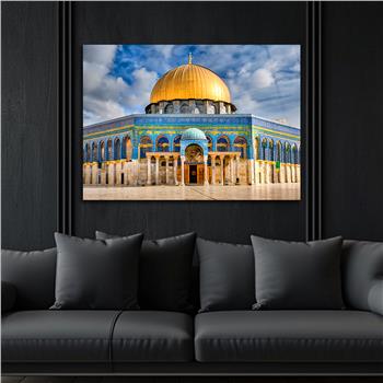 Yatay Dini Temalı Cam Tablo 162