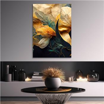 Dikey Sanat Temalı Cam Tablo 385