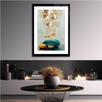 Kunst Thema auf bedrucktem Glas