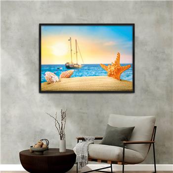 Aluminium Omlijste Kunst Thema Geharde Glasschilderij 048