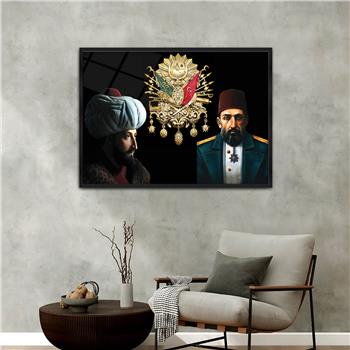 Aluminum-Framed National-Themed Tempered Glass Wall Art 021