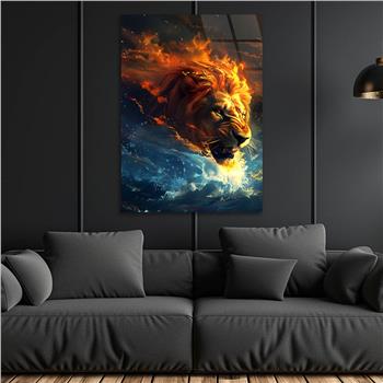 Dikey Doğa Temalı Cam Tablo 377