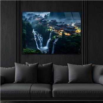 Yatay DoğaTemalı Cam Tablo 351