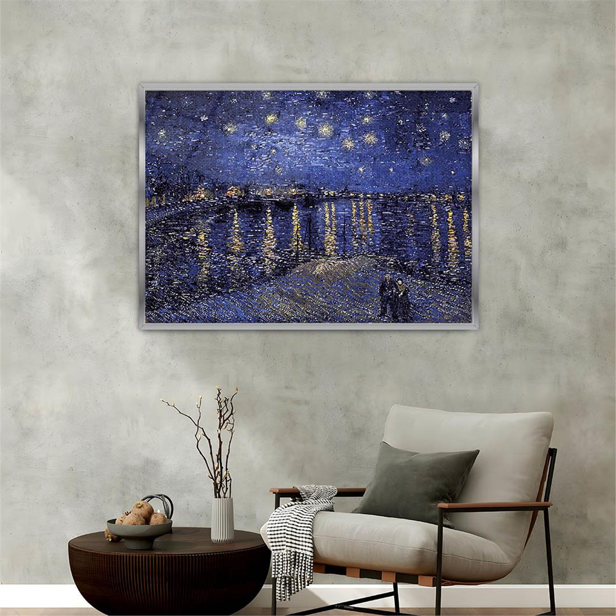 Aluminum-Framed Art-Themed Tempered Glass Wall Art 153