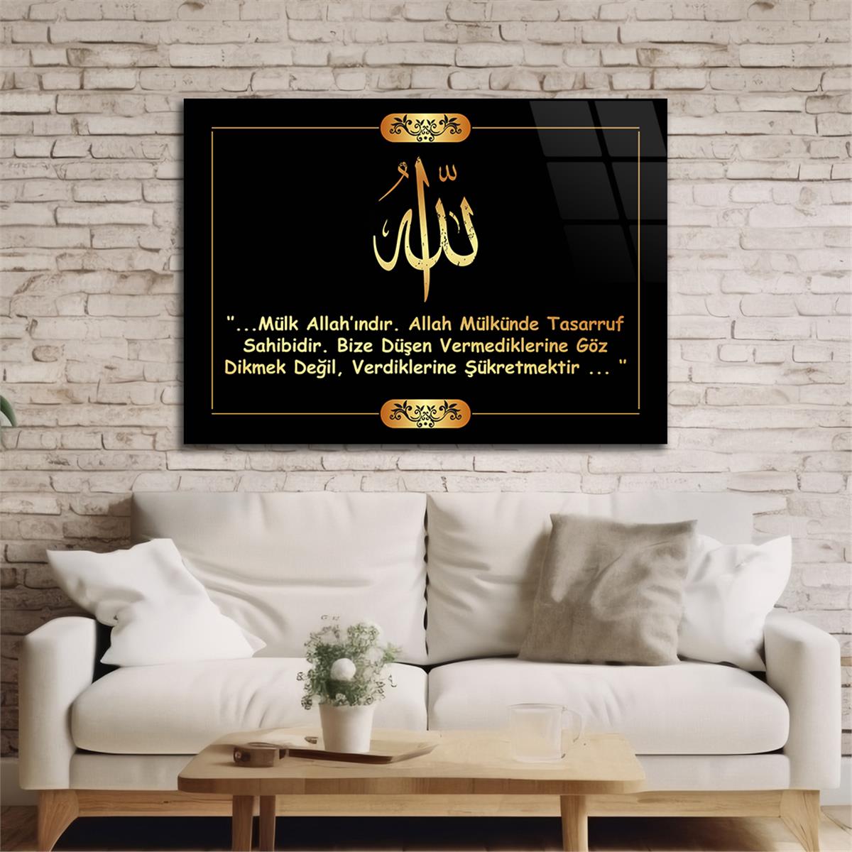 DİNİ TEMALI CAM TABLO 