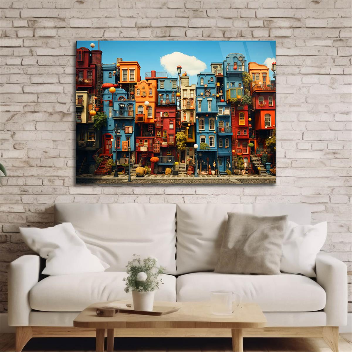 Yatay DoğaTemalı Cam Tablo 412