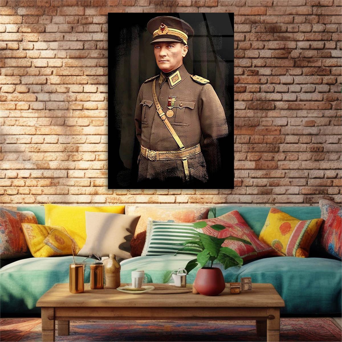 Dikey VatanTemalı Cam Tablo 182