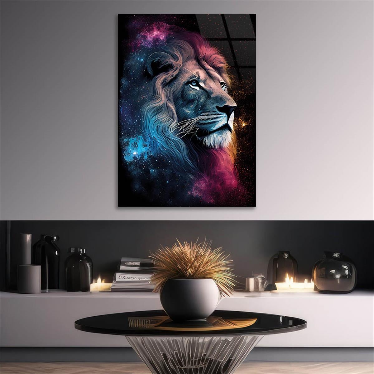 Vertical Tempered Glasss Wall Arts Natured-Themed191