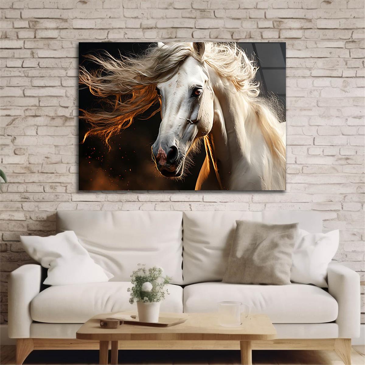 Yatay Doğa Temalı Cam Tablo 545