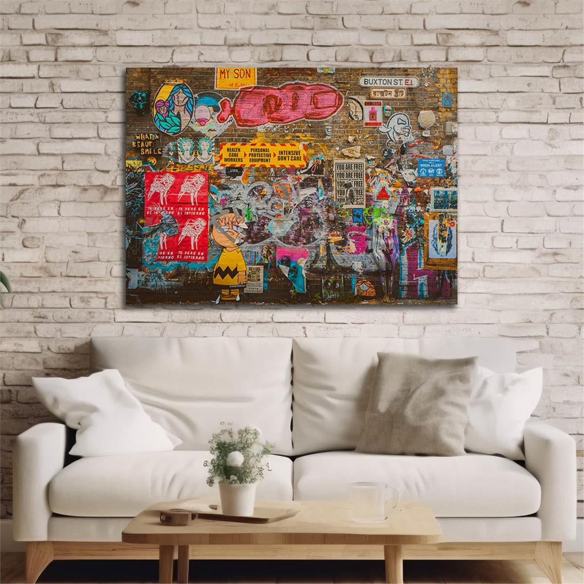 Horizontal Art-Themed Tempered Glass Wall Art 554