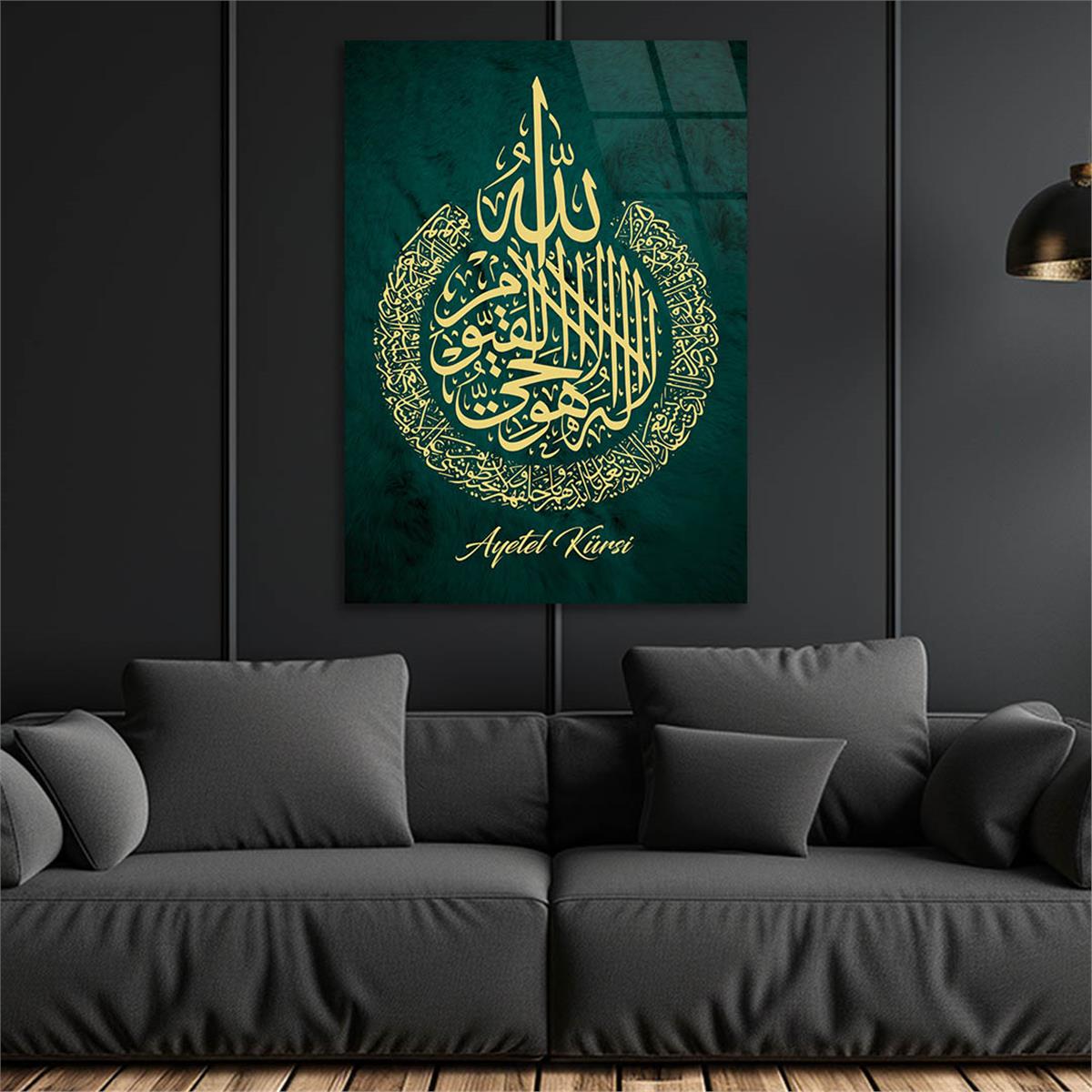 Dikey Dini Temalı Cam Tablo 302