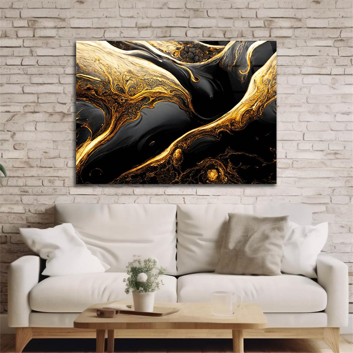 Horizontal Art-Themed Tempered Glass Wall Art 311